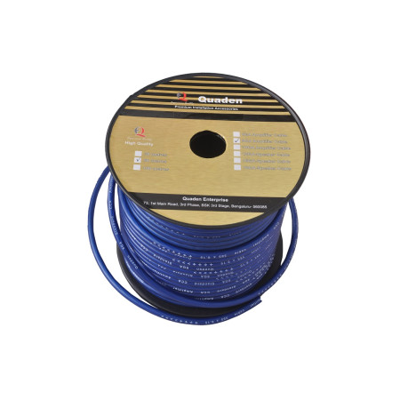 Quaden Power Wire Spools 8 GA CCA Copper Clad Aluminiun Cables | 50 mtr | QPC-CCA8GA50