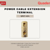 Quaden Power Cable Extension Terminal | Gold Plated Finish | QPET-4GA