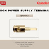 Quaden High Power Supply Terminal | Gold Plated Finish | QPST-0GA