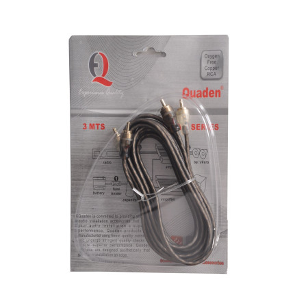Quaden RCA Cable OFC | 3 mts | QRC-OFC-3M Quaden RCA Cable OFC | 3 mts | QRC-OFC-3M