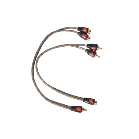 Quaden Premium RCA Cable with Metal Plug / OFC | Y Cable 1M2F | QRC-PSOFC-1M2F Quaden Premium RCA Cable with Metal Plug / OFC | Y Cable 1M2F | QRC-PSOFC-1M2F