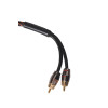 Quaden Premium RCA Cable with Metal Plug / OFC - 2 mts | QRC-PSOFC-2M