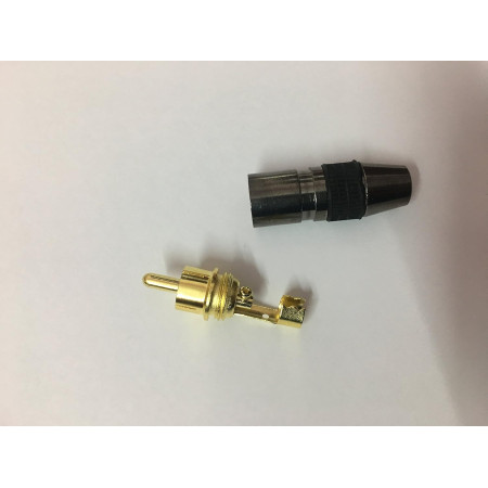 Quaden Premium RCA Metal Plugs + Sleeve Kit - 4 pcs plugs + 2 pcs sleeve | QRC-PSOFC-MPSL Quaden Premium RCA Metal Plugs + Sleeve Kit - 4 pcs plugs + 2 pcs sleeve | QRC-PSOFC-MPSL