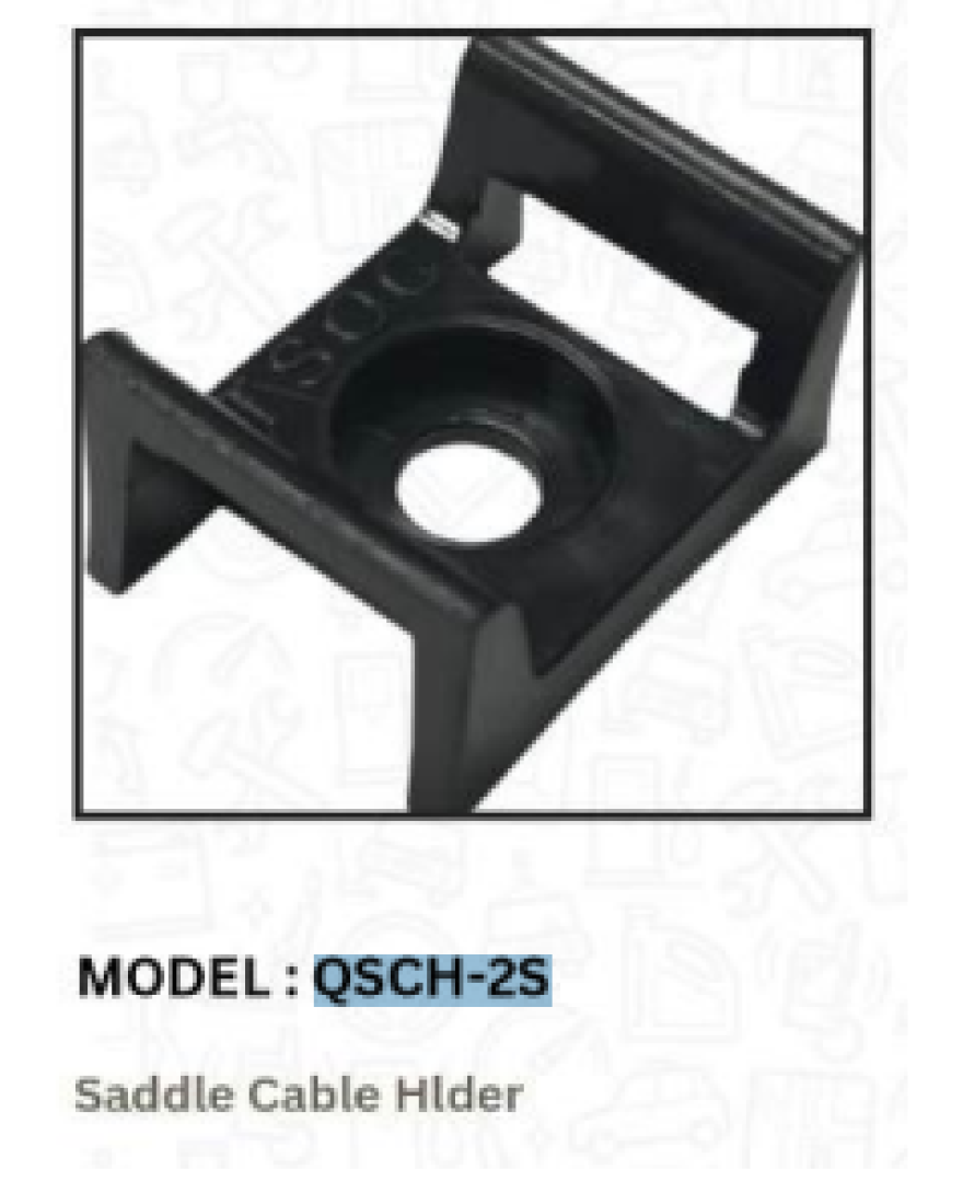 QUADEN Sadle Cable Holder | Medium | 50 pcs pack | QSCH-2S