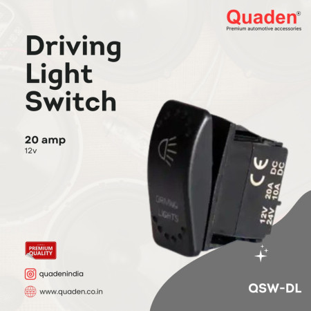 Quaden Driving Light Switch with LED | QSW-DL