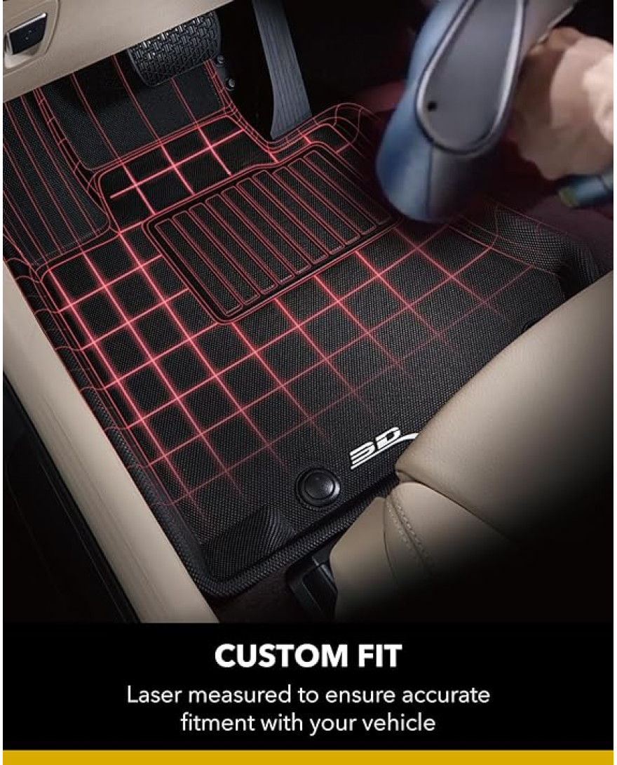 3D MAXpider All-Weather Floor Mats for Audi Q3 2019 to 2022 Custom Fit Car Floor Liners, Kagu Series