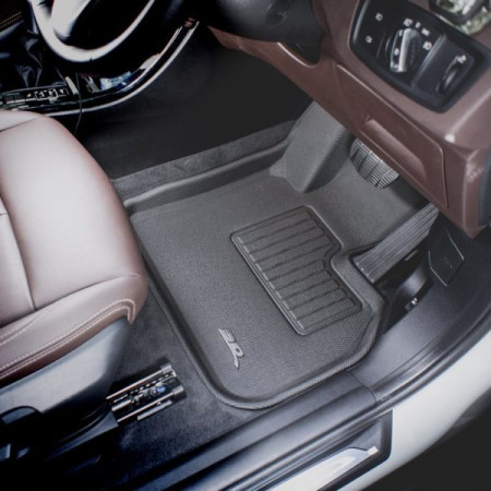 3D Kagu Floor Mat Compatible with BMW X1 SUV SERIES Front Wheel Drive FWD 2016 to 2022 | Set of 5 Pcs |Custom Fit| BLACK  3D Kagu Floor Mat Compatible with BMW X1 SUV SERIES Front Wheel Drive FWD 2016 to 2022 | Set of 5 Pcs |Custom Fit| BLACK
