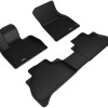3D Kagu Floor Mat Compatible with BMW X5 SUV SERIES 2019 Plus| Set of 3 Pcs | Custom Fit | BLACK
