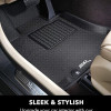 3D Kagu Floor Mat Compatible with BMW X7 G07  2019 to 2023 | Complete Set | Custom Fit | BLACK