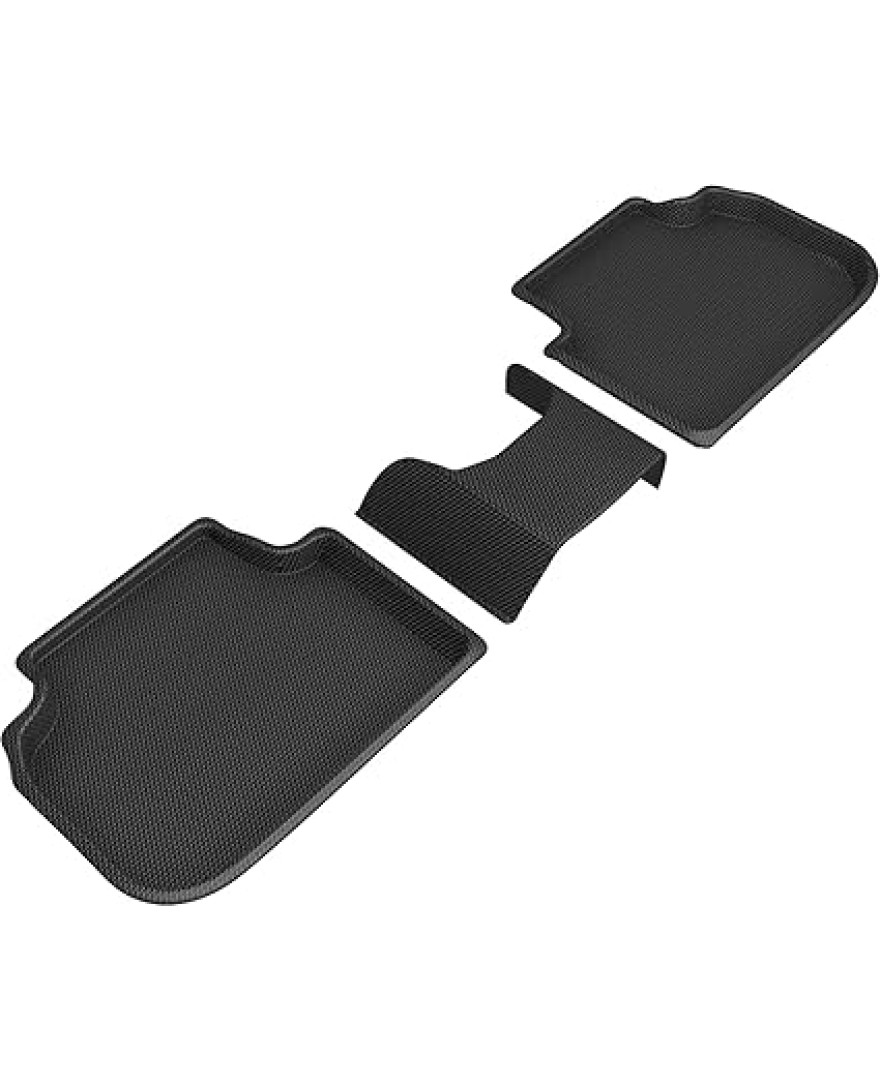 3D KAGU Floor Mat Compatible with  BMW 2 Series Gran Coupe F44 RWD 2020 to 2023 | Complete Set|Custom Fit |BLACK