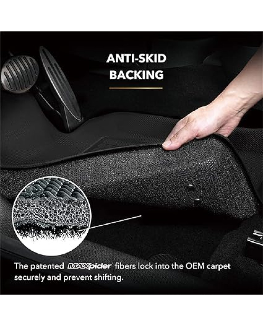 3D KAGU Floor Mat Compatible with  BMW 2 Series Gran Coupe F44 RWD 2020 to 2023 | Complete Set|Custom Fit |BLACK
