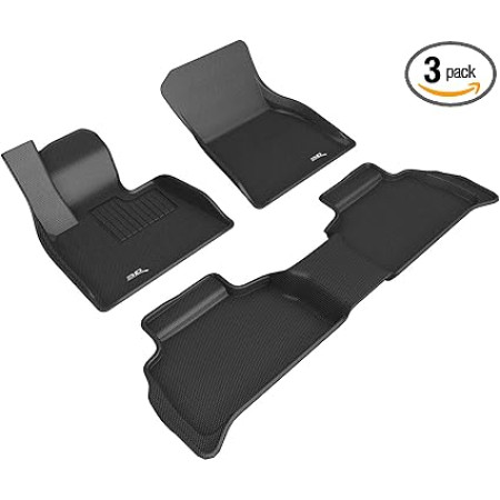 3D Kaku Floor Mat Compatible with BMW X6 G06  2020 to 2022 | 1st and 2nd Row | BLACK | Custom Fit 3D Kaku Floor Mat Compatible with BMW X6 G06  2020 to 2022 | 1st and 2nd Row | BLACK | Custom Fit
