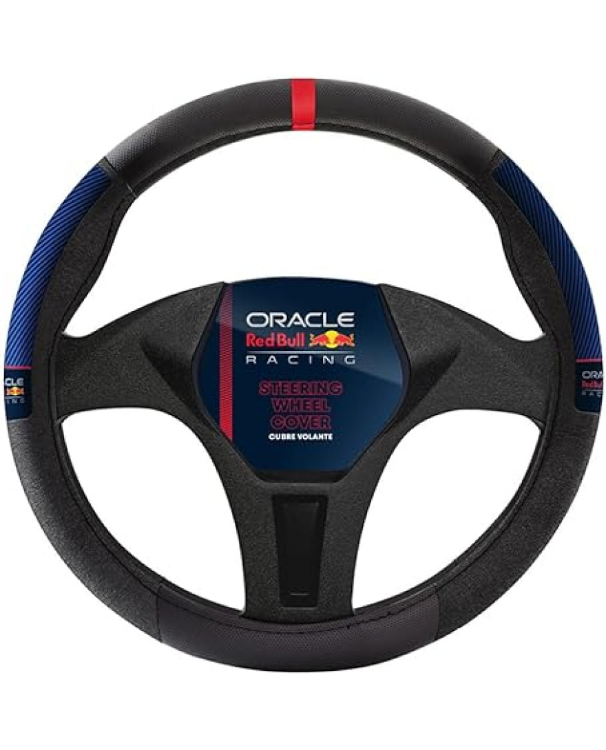 ORACLE RED BULL RACING STEERING WHEEL COVER BLACK RED 02