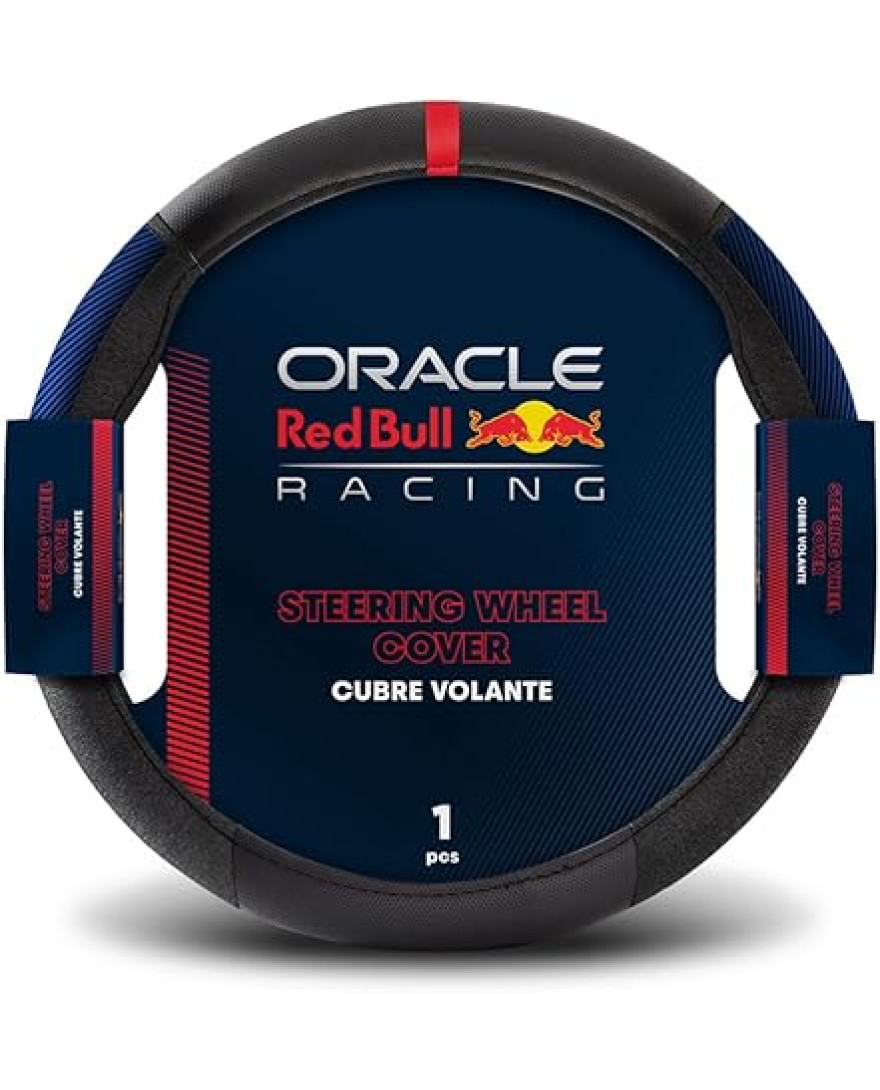 ORACLE RED BULL RACING STEERING WHEEL COVER BLACK RED 02