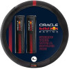 Red Bull Racing Oracle Universal steering wheel cover + shoulder pads - Type 001 | Black/Red | 3-Piece set