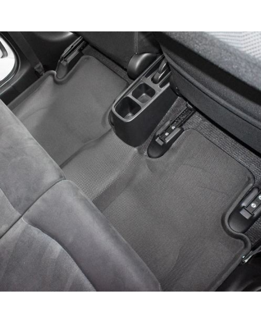 3D Kagu Floor Mat Compatible with  HONDA JAZZ 2020 to 2023|Set of 5 Pcs|Custom Fit|BLACK