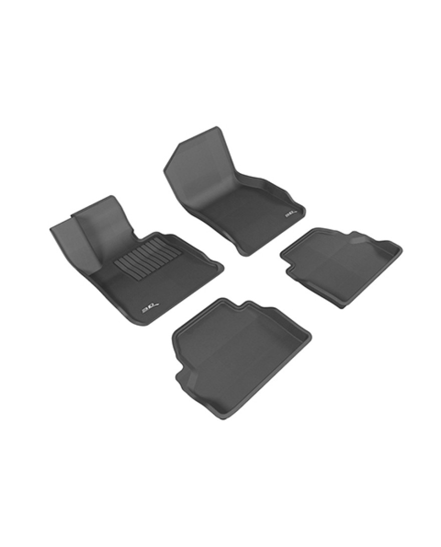 3D MAXpider Custom Fit KAGU Floor Mat | BLACK | Compatible with HONDA CITY 2014 to Present | Set of 5 Pcs