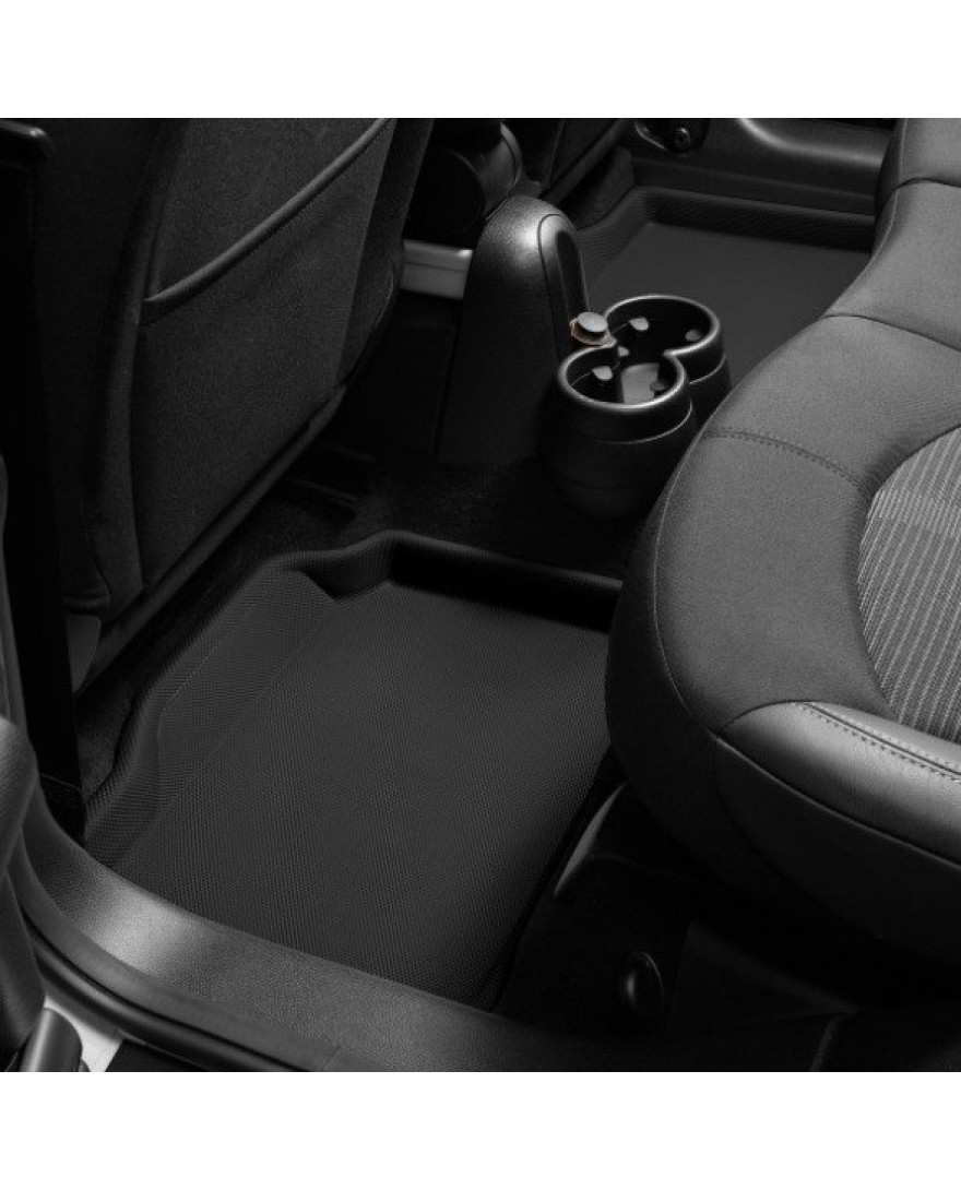 3D Kagu Floor Mat Compatible with JEEP COMPASS 2017 to 2023 | Set of 5 Pcs | Custom Fit | BLACK