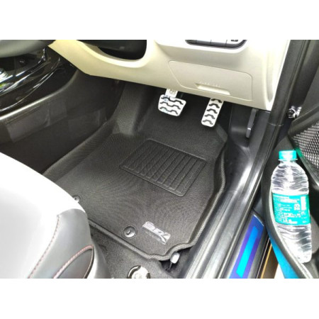3D Kagu Floor Mat Compatible with KIA SONET Car Floor Mats 2020 to 2023 | Set of 4 Pcs | Custom Fit | BLACK 3D Kagu Floor Mat Compatible with KIA SONET Car Floor Mats 2020 to 2023 | Set of 4 Pcs | Custom Fit | BLACK