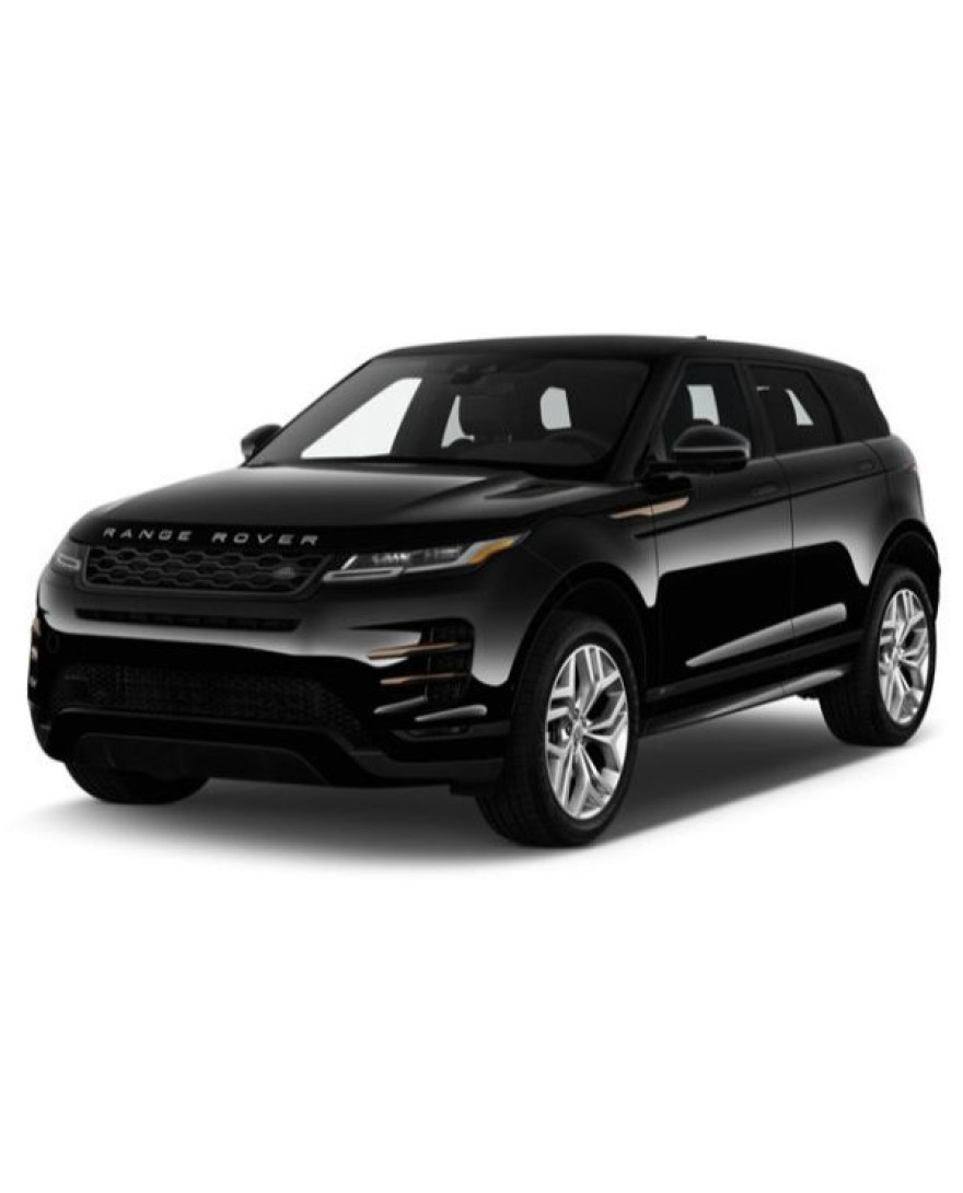 3D Kagu Floor Mat Compatible with  RANGE ROVER EVOQUE 2014 to 2019 | Set of 3 Pcs | Custom Fit|BLACK