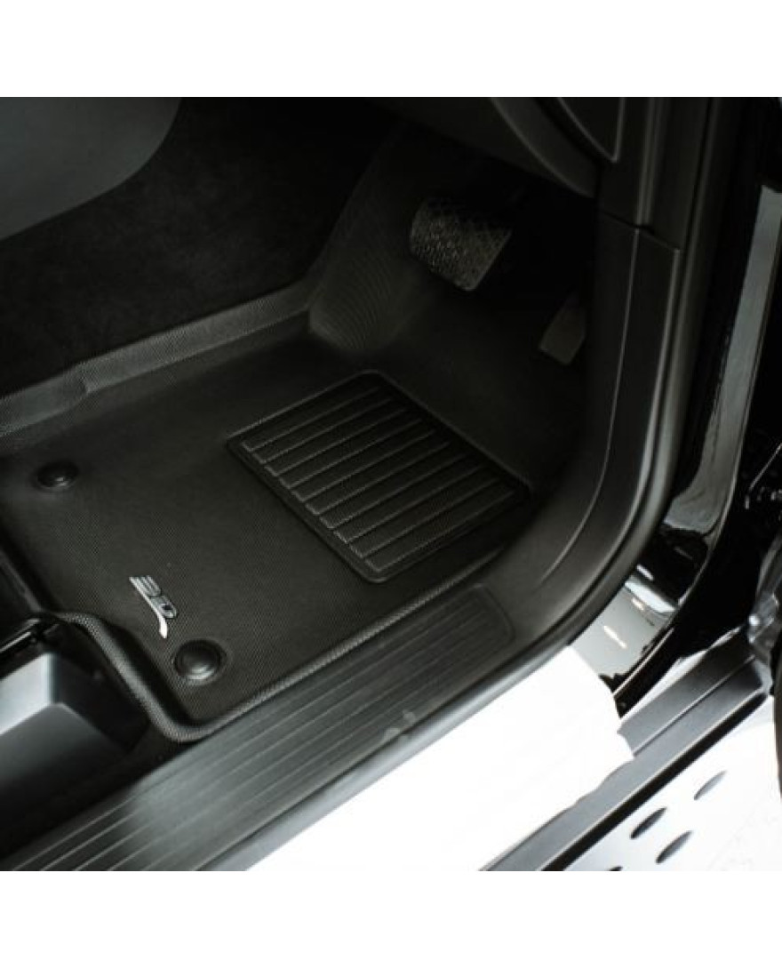 3D Kagu Floor Mat Compatible with Mercedes GLE V167/W167 2019 to PRESENT | Set of 4 Pcs | Custom Fit | BLACK