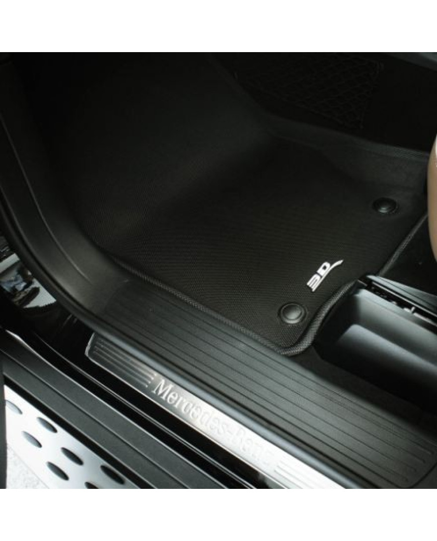 3D Kagu Floor Mat Compatible with Mercedes GLE V167/W167 2019 to PRESENT | Set of 4 Pcs | Custom Fit | BLACK