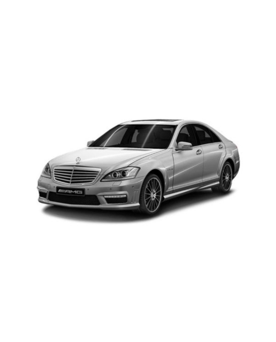 3D Kagu Floor Mat Compatible with Mercedes S Class V223 2021 to 2023+ | Set of 5 Pcs | Custom Fit | BLACK