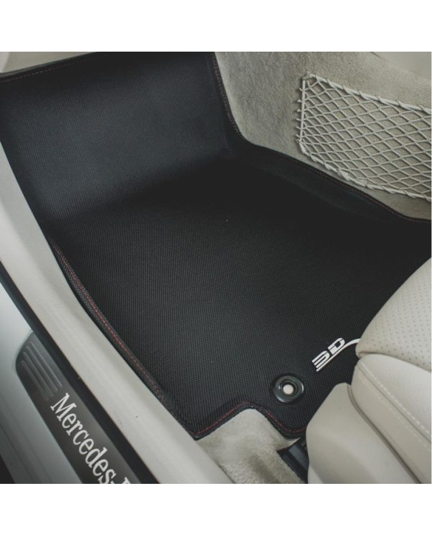 3D Kagu Floor Mat Compatible with  MERCEDES C W206 CLASS 2023+ | Set of 3 Pcs | Custom Fit | BLACK