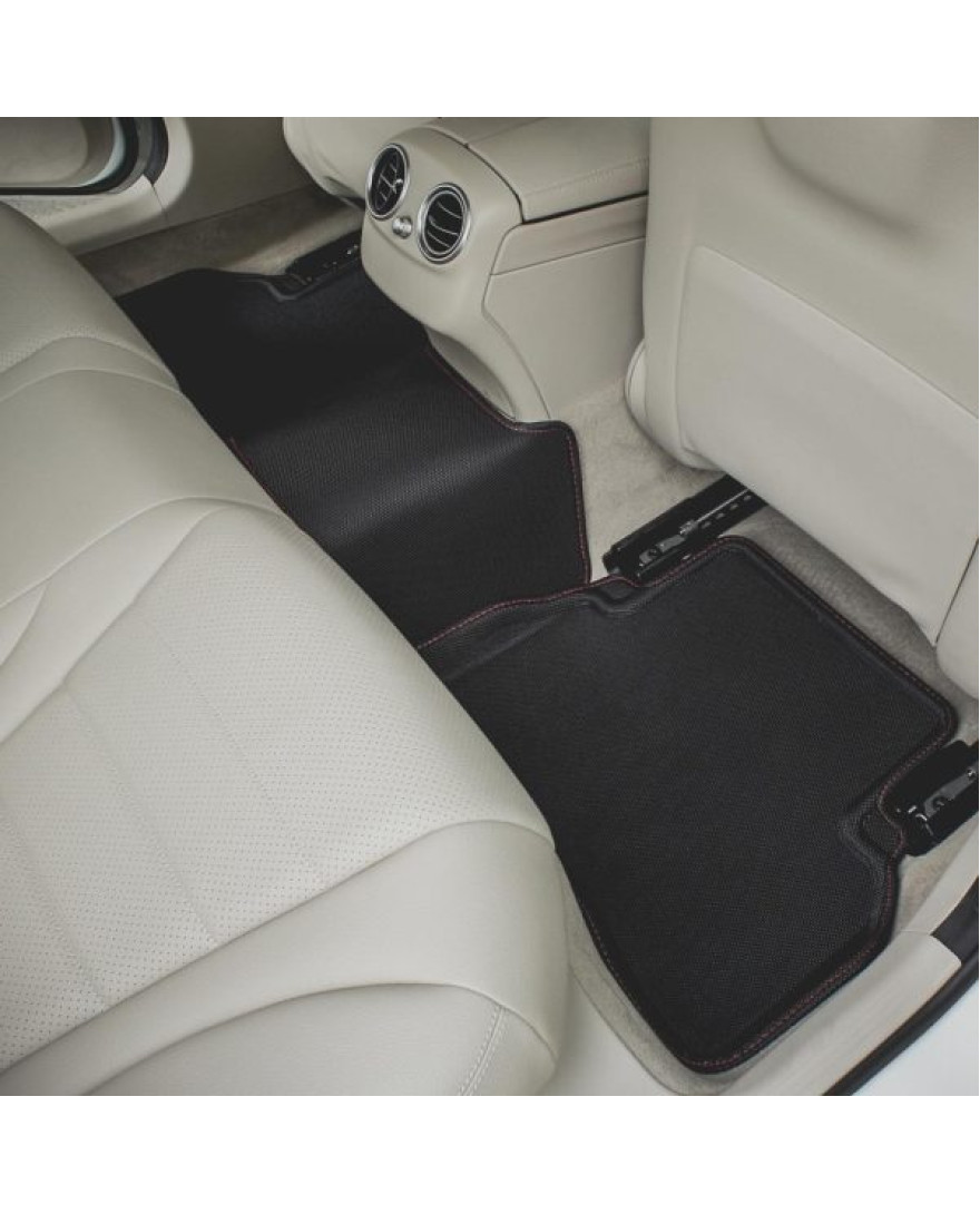 3D Kagu Floor Mat Compatible with  MERCEDES C W206 CLASS 2023+ | Set of 3 Pcs | Custom Fit | BLACK