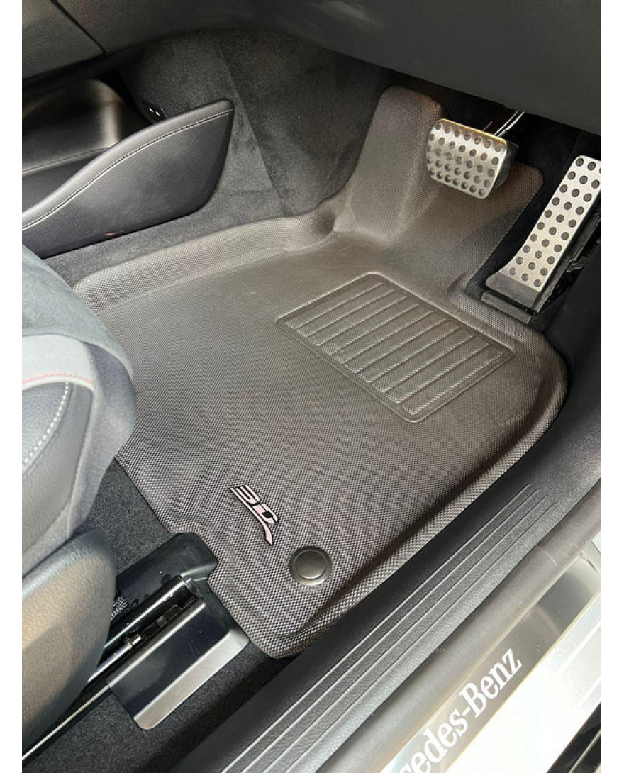 3D Kagu Floor Mat For MERCEDES BENZ EQE V295 2020 to 2023 | Complete Set | Custom Fit | BLACK