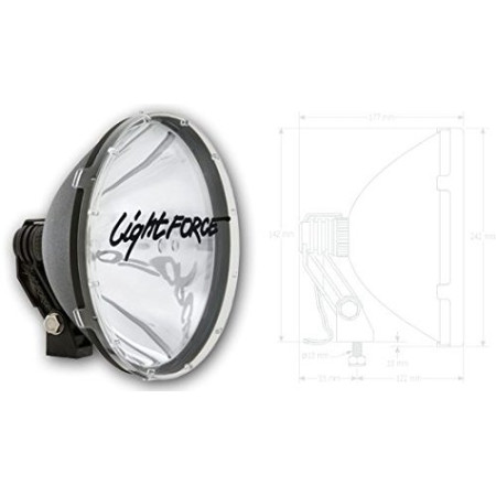 Light Force Blitz 240mm Halogen Driving Light Twin Pack | 12V