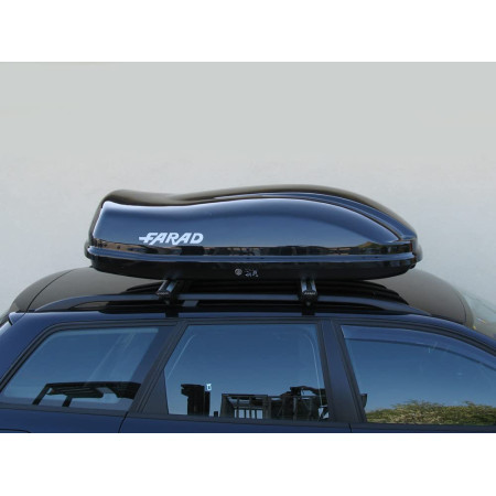 Farad Marlin Black Glossy 400ltr roof Box Suitable for All The Cars