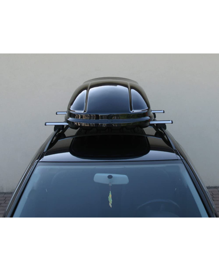 Farad Marlin Black Glossy 400ltr roof Box Suitable for All The Cars