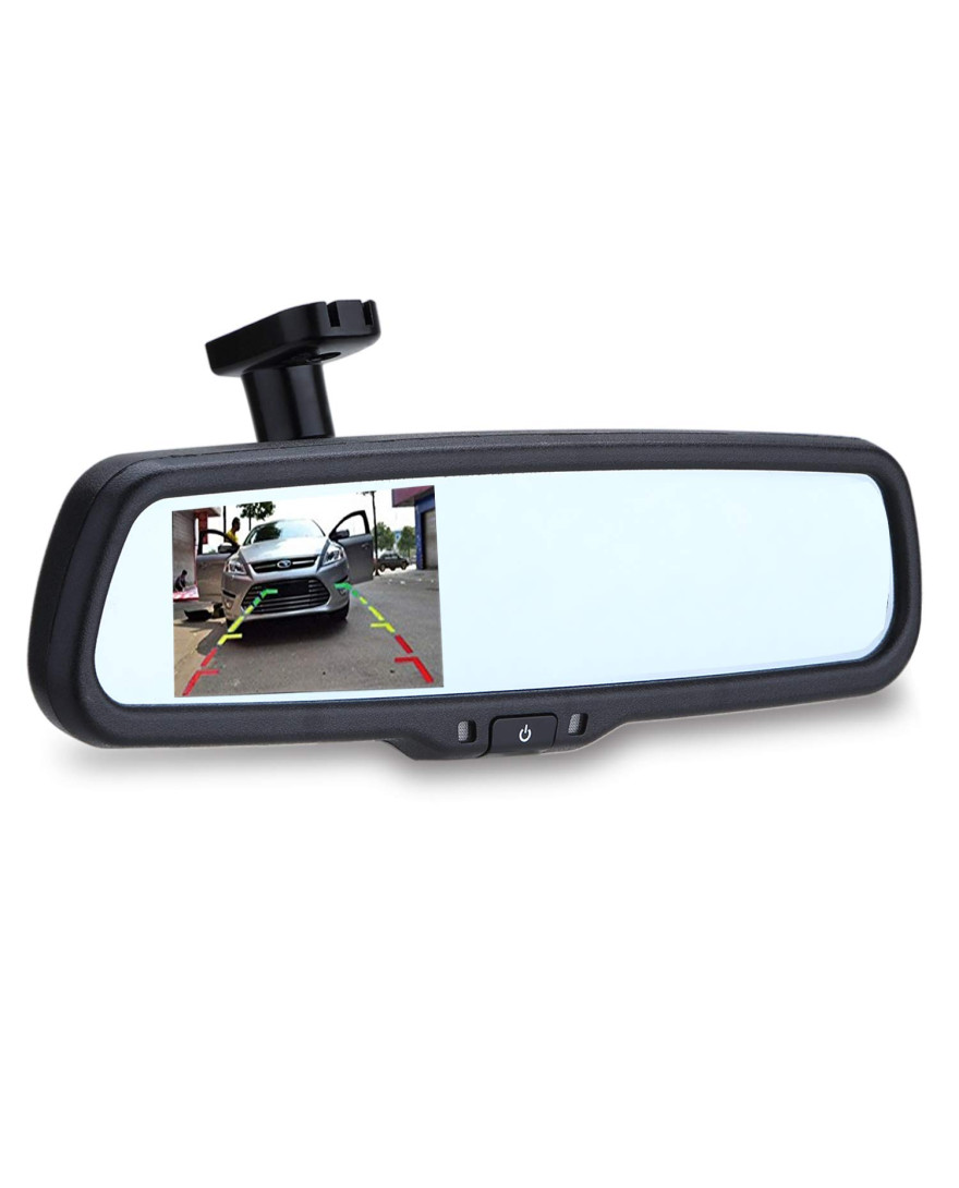 Blackcat Car Reverse Camera and Sensor Replacement Mirror (auto-Brightness Adjusting Monitor); 4 ultrasonic sensors
