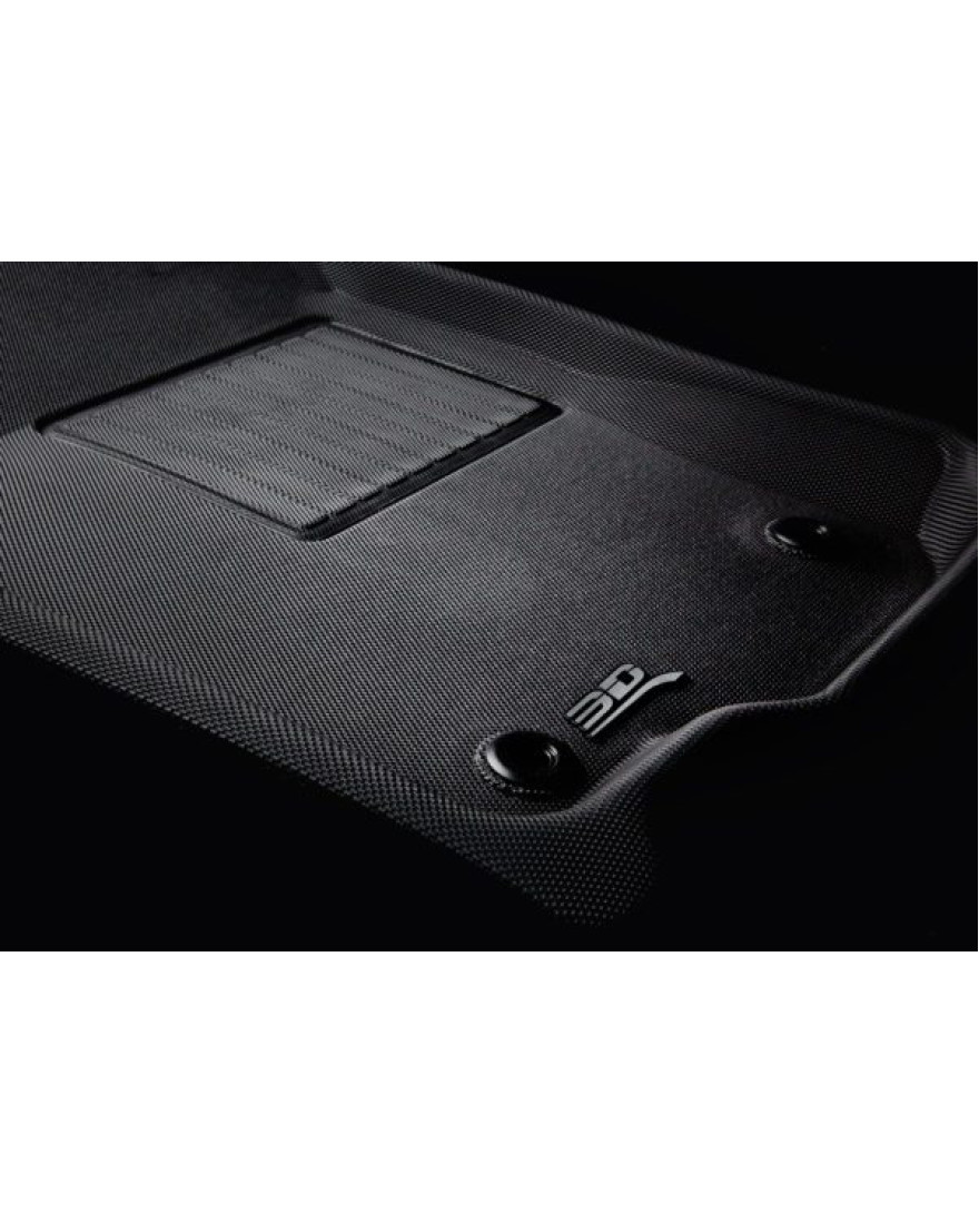 3D MAXpider Custom Fit KAGU Floor Mat | BLACK | Compatible with TATA NEXON  2019 to Present | Set of 3 Pcs