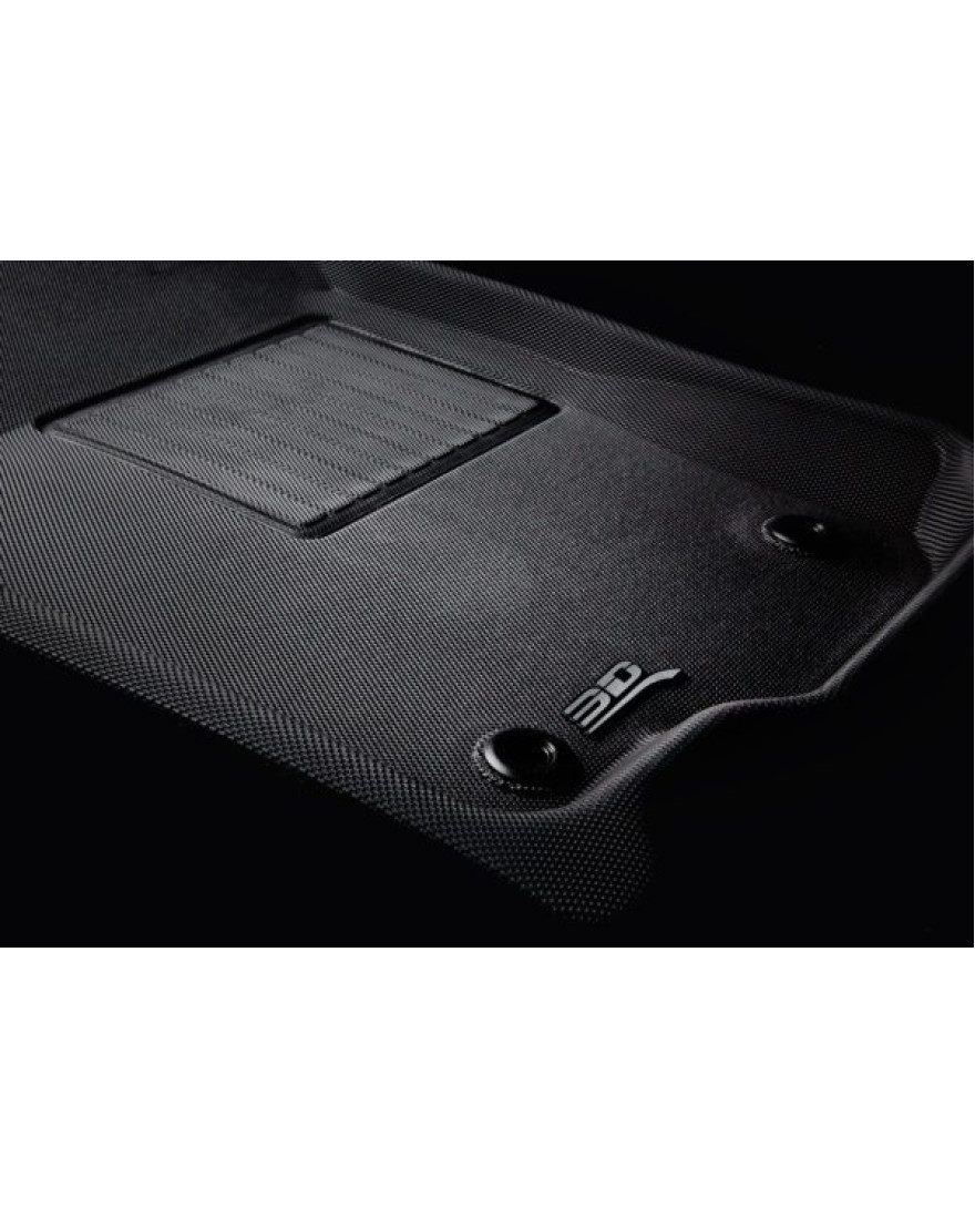 3D Kagu Floor Mat Compatible with TATA NEXON  2019 to Present | Set of 3 Pcs | Custom Fit | BLACK