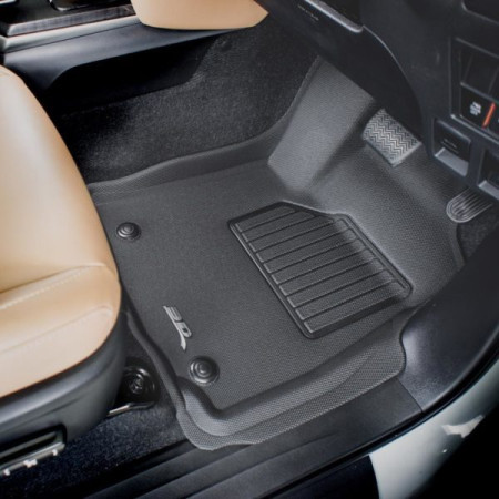3D Kagu Floor Mat Compatible with TOYOTA INNOVA CRYSTA/ FORTUNER  2016 to Present | Set of 5 Pcs | Custom Fit | BLACK 3D Kagu Floor Mat Compatible with TOYOTA INNOVA CRYSTA/ FORTUNER  2016 to Present | Set of 5 Pcs | Custom Fit | BLACK