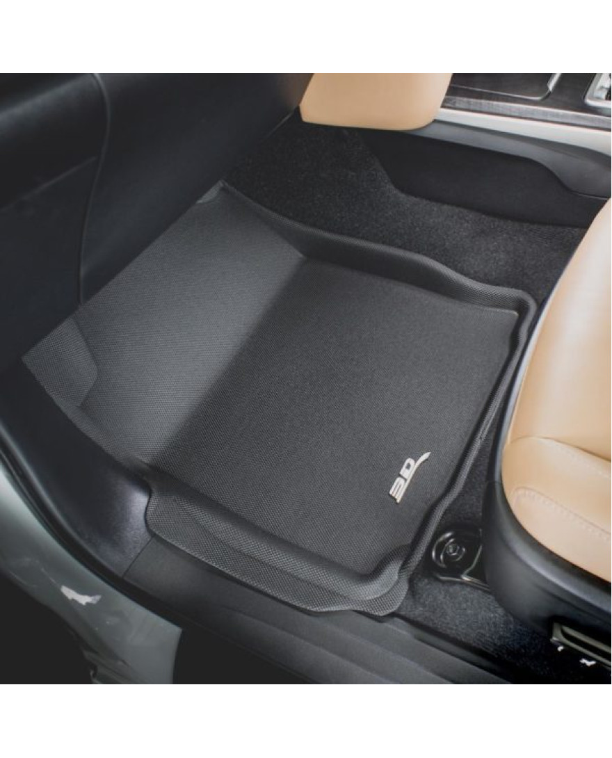 3D Kagu Floor Mat Compatible with TOYOTA INNOVA CRYSTA/ FORTUNER  2016 to Present | Set of 5 Pcs | Custom Fit | BLACK