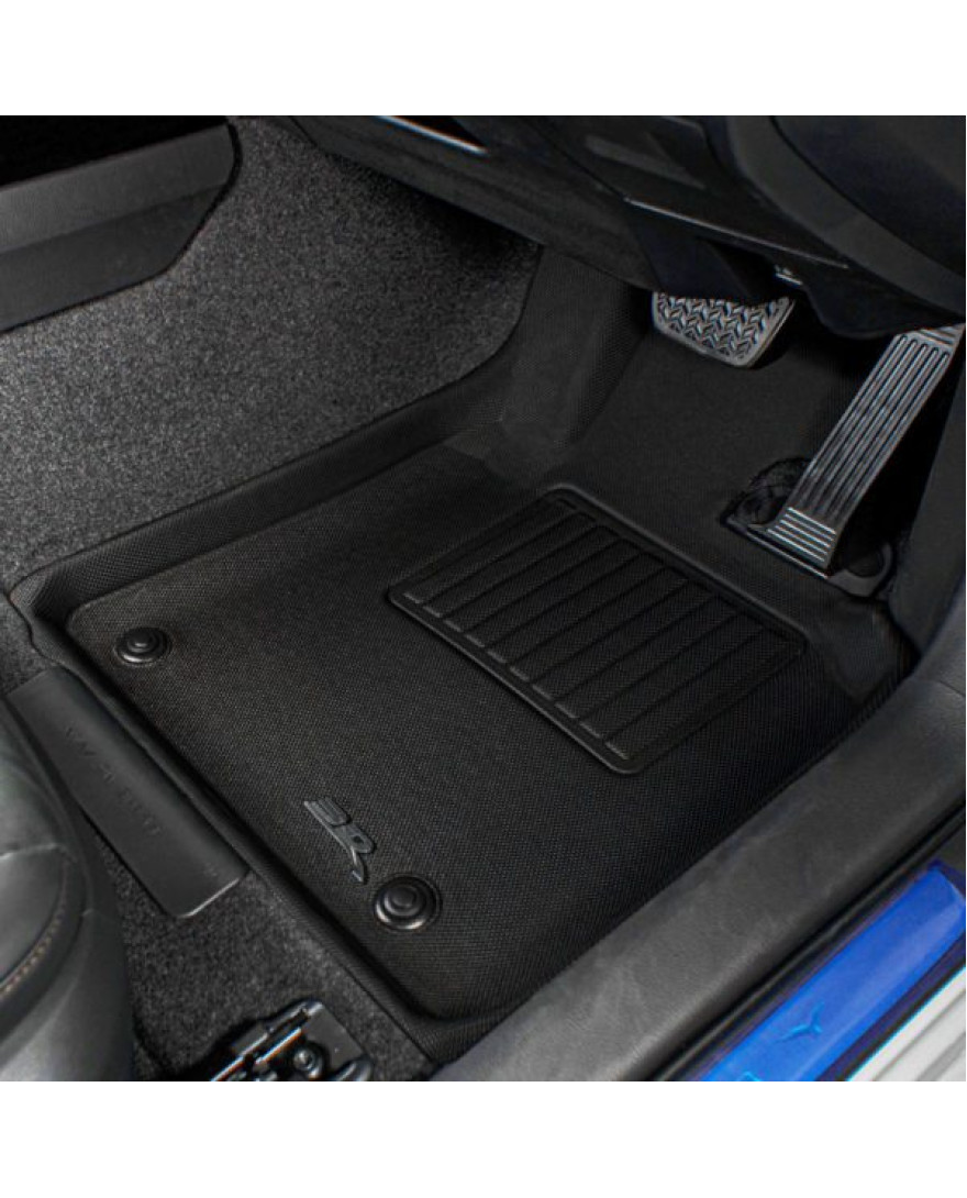 3D Kagu Floor Mat Compatible with  TOYOTA CAMRY  2018 to Present | Set of 5 Pcs | Custom Fit | BLACK