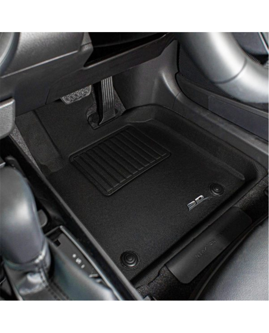 3D MAXpider Custom Fit KAGU Floor Mat | BLACK | Compatible with  TOYOTA CAMRY  2018 to Present | Set of 5 Pcs