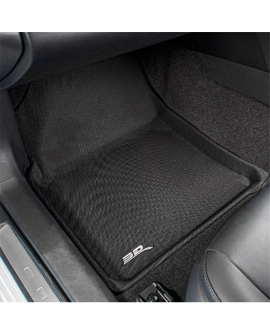 3D MAXpider Custom Fit KAGU Floor Mat | BLACK | Compatible with  TOYOTA CAMRY  2018 to Present | Set of 5 Pcs