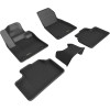 3D  Kagu Floor Mat For VOLVO XC40 RECHARGE 2021 to 2023 | Full Set | Custom Fit | BLACK