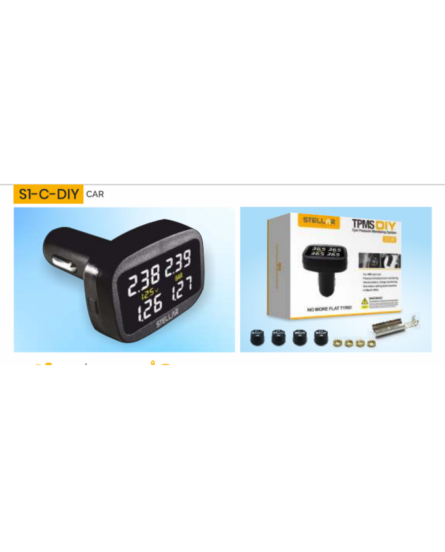 Stellar Tyre Pressure Monitoring Syatem | DIY Installation | S1-C-DIY