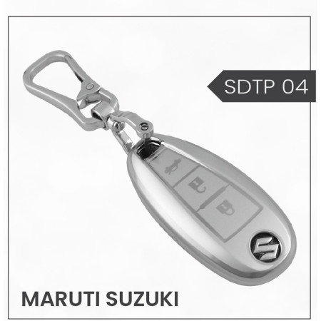 keycare Silver Dust TPU key cover And keychain for Baleno, Ciaz, Ignis, S-Cross, Vitara Brezza 3 Button Smart Key | SDTP 04,DTPKeychain keycare Silver Dust TPU key cover And keychain for Baleno, Ciaz, Ignis, S-Cross, Vitara Brezza 3 Button Smart Key | SDTP 04,DTPKeychain
