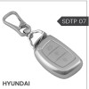 keycare Silver Dust Metallic TPU Key Cover for i20, Creta, Venue, Tucson, Alcazar, Verna, Xcent, Grand i10, Aura, Exter Flip Key | SDTP 07
