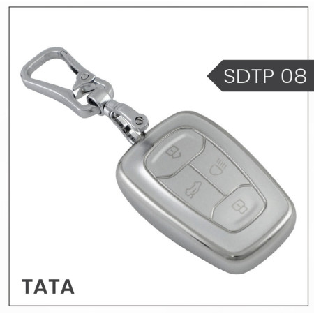 keycare silver dust TPU key cover for Nexon, Harrier, Altroz, Safari, Punch, Tigor smart key | SDTP 08 keycare silver dust TPU key cover for Nexon, Harrier, Altroz, Safari, Punch, Tigor smart key | SDTP 08