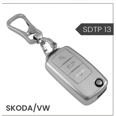 keycare silver dust TPU key cover And keychain for Virtus, Tiguan, Taigun, Jetta, Slavia, Kodiaq, Kushaq, Karoq, Octavia flip key | SDTP 13, SDTP Keychain keycare silver dust TPU key cover And keychain for Virtus, Tiguan, Taigun, Jetta, Slavia, Kodiaq, Kushaq, Karoq, Octavia flip key | SDTP 13, SDTP Keychain