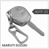 keycare silver dust TPU key cover for Fronx, Jimny, Swift, Dzire, XL6, Ignis, Grand Vitara, Brezza, WagonR, Vitara Brezza, Celerio, Ertiga, Ciaz, Scross, Baleno, Alto 2B Remote Key | SDTP 23