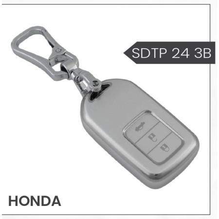 keycare silver dust TPU key cover for City, Civic, Jazz, Brio, Amaze, Cr-v, Wr-v, Br-v, Mobilio 3B Smart Key | SDTP 24 3B keycare silver dust TPU key cover for City, Civic, Jazz, Brio, Amaze, Cr-v, Wr-v, Br-v, Mobilio 3B Smart Key | SDTP 24 3B