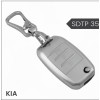 keycare Silver Dust TPU key cover And keychain for Seltos, Sonet, Carens 3 Button Flip key | SDTP 35,SDTP Keychain
